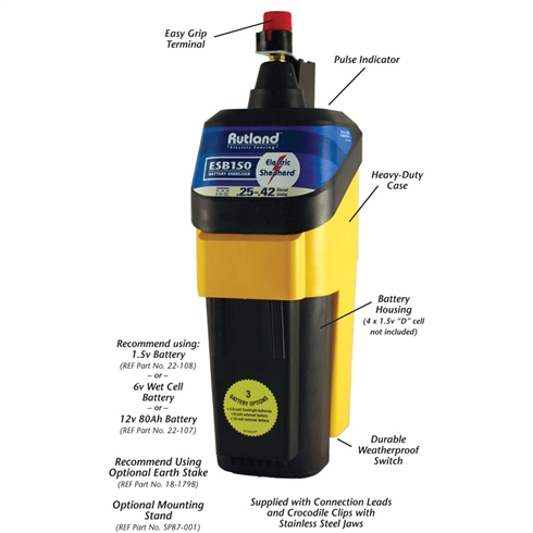 RUTLAND ESB150 BATTERY ENERGISER 08-016-0