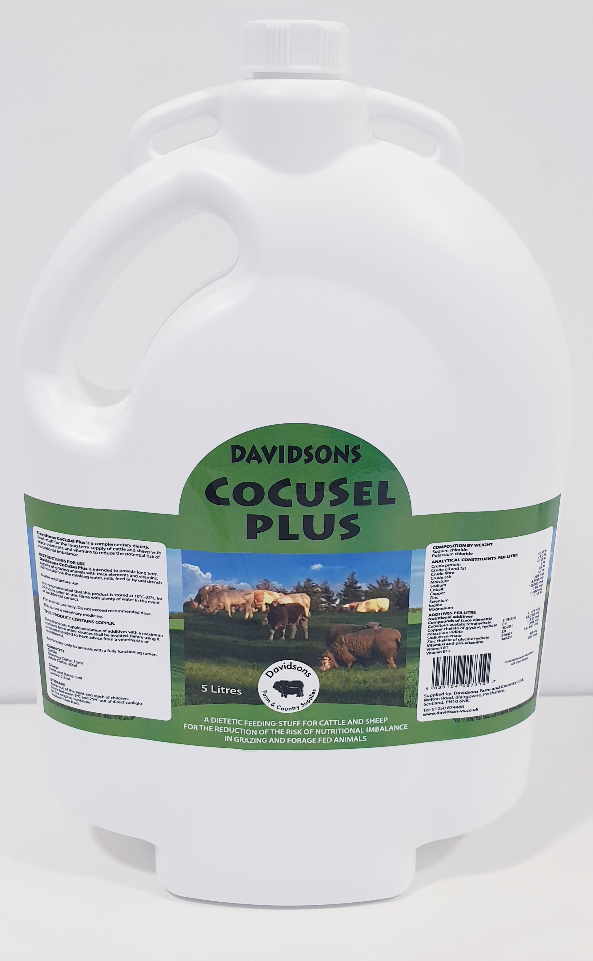 DAVIDSONS CoCuSel PLUS TRACE ELEMENT DRENCH 5L -0 DAVIDSONS CoCuSel PLUS TRACE ELEMENT DRENCH 5L -0