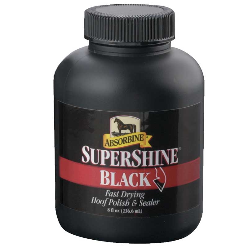ABSORBINE SUPERSHINE HOOF POLISH BLACK 237ML-0 ABSORBINE SUPERSHINE HOOF POLISH BLACK 237ML-0