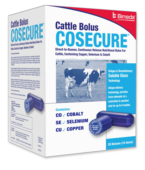 COSECURE CATTLE BOLUS 20 BOLUS-0 COSECURE CATTLE BOLUS 20 BOLUS-0