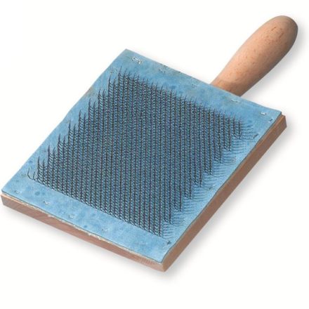 WOODEN BACK CARDING COMB FLAT-0