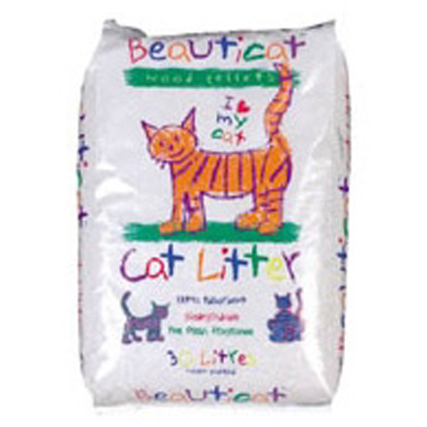 BEAUTICAT WOOD BASED CAT LITTER 30L-0 BEAUTICAT WOOD BASED CAT LITTER 30L-0