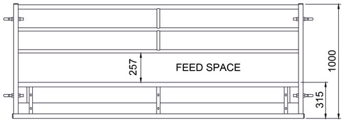 IAE SHEEP FEED HURDLE 10'-0