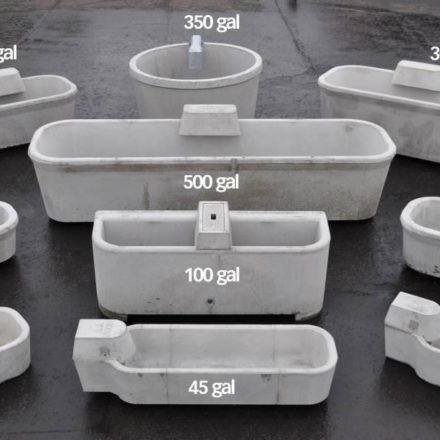 CONCRETE WATER TROUGH 680L-0