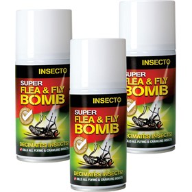 INSECTO FLEA, FLY & MITE BOMB 3 X 150G-0