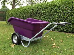 JFC TWIN WHEEL TIPPING BARROW PURPLE 255L-0