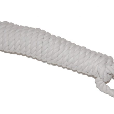 WHITE COTTON COW HALTER 16MM-0