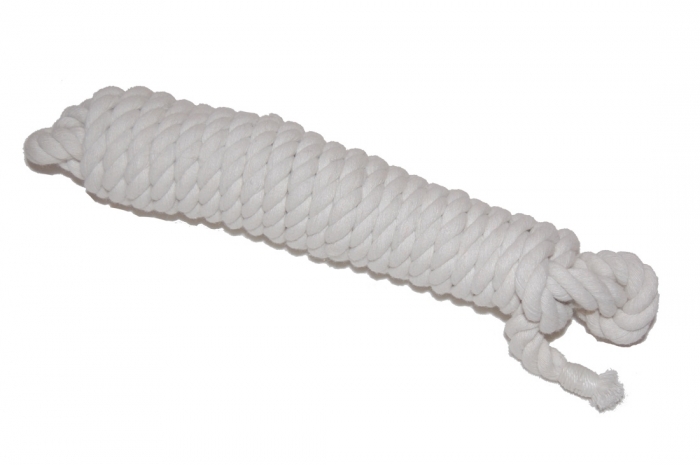 WHITE COTTON CALF HALTER 12MM-0