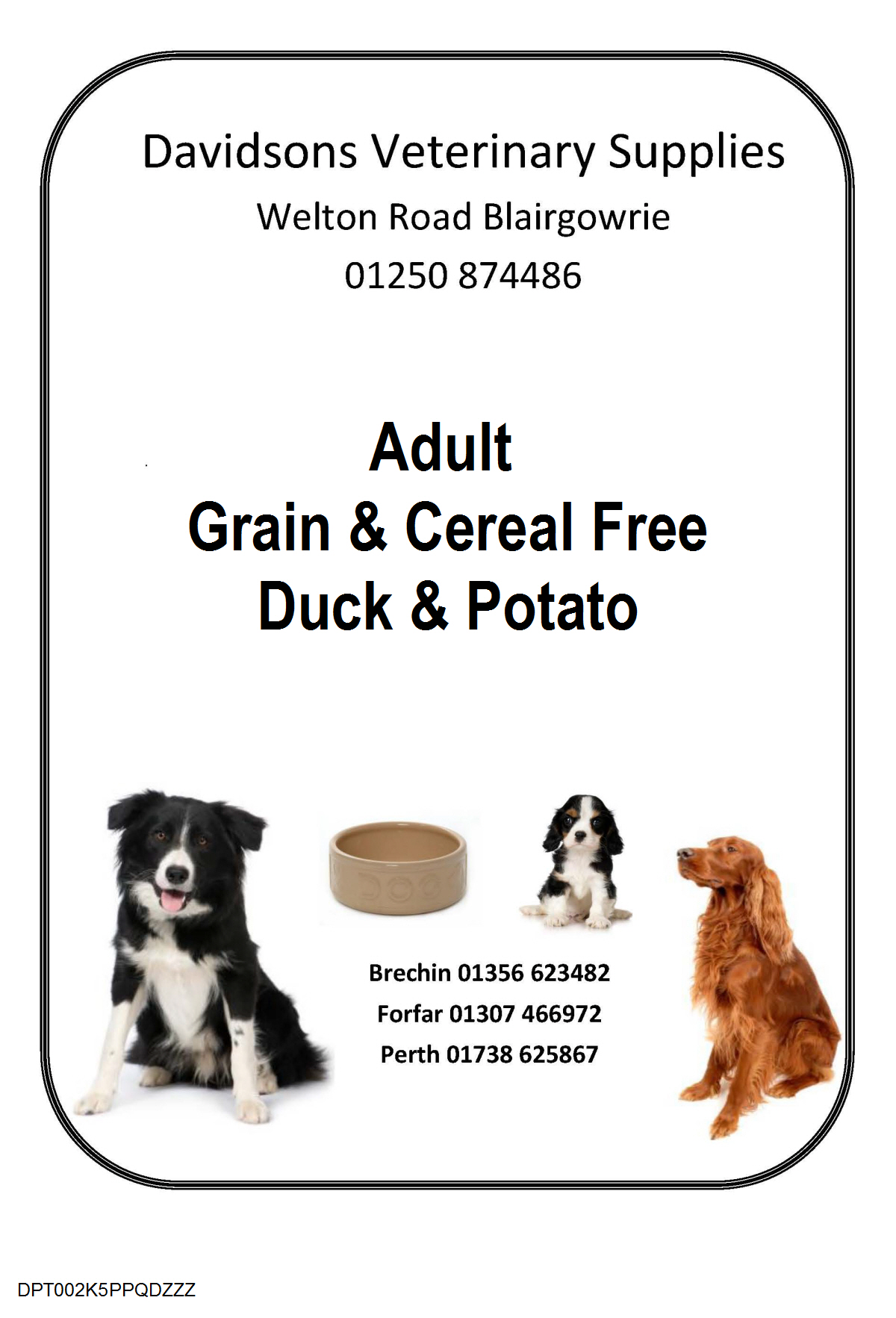 DAVIDSONS DUCK & POTATO 6KG-8187