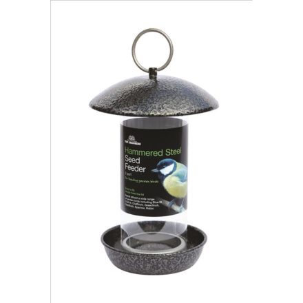 TOM CHAMBERS HAMMERED STEEL 2 PORT SEED FEEDER-0